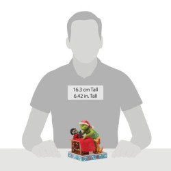 Grinch and Max Sewing a Santa Suit Figurine The Grinch by Jim Shore
