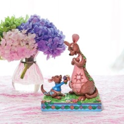 The Sweetest Gift Roo Giving Kanga Flowers Figurine Disney Traditons