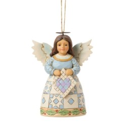 Quilt Angel Hanging Ornament Heartwood Creek by Jim Shore
