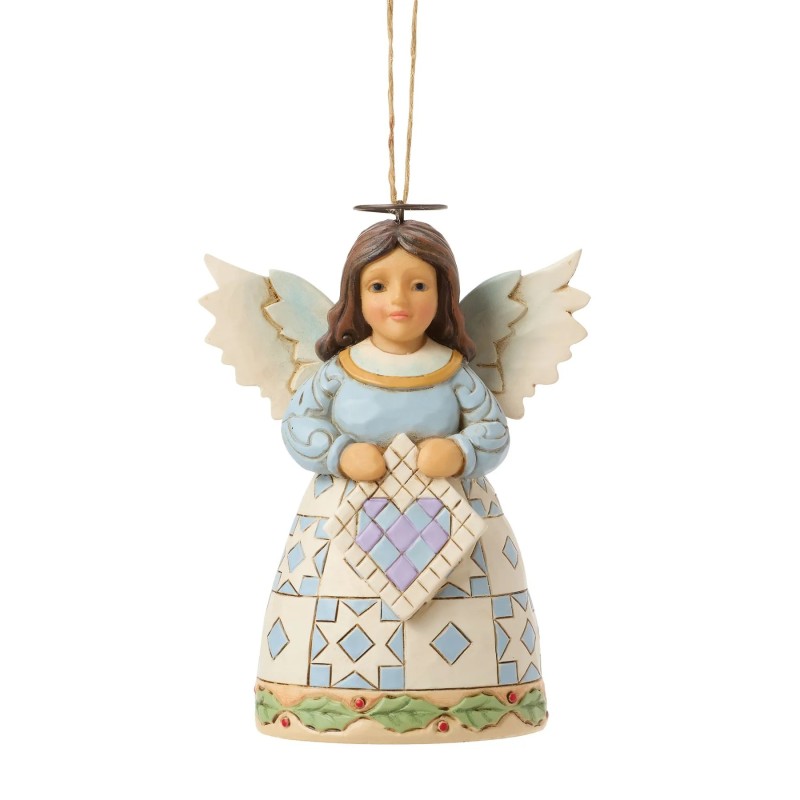 Quilt Angel Hanging Ornament Heartwood Creek by Jim Shore