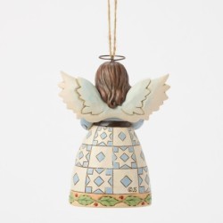 Quilt Angel Hanging Ornament Heartwood Creek by Jim Shore