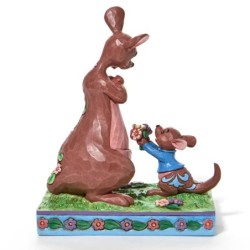 The Sweetest Gift Roo Giving Kanga Flowers Figurine Disney Traditons