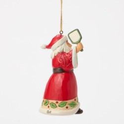 Pickleball Santa Hanging Ornament