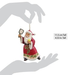 Pickleball Santa Hanging Ornament