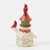 Snowman with Birdhouse Hat Mini Figurine Heartwood Creek by Jim Shore