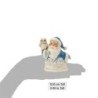 Blue Santa with Owl Mini Figurine