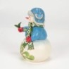 Wishing You a Cozy Christmas Snowman with Evergreen Sprig