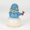 Wishing You a Cozy Christmas Snowman with Evergreen Sprig