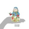 Wishing You a Cozy Christmas Snowman with Evergreen Sprig