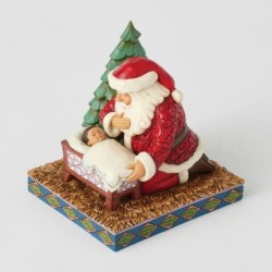 Christmas Miracle Santa Kneeling Over Baby Jesus