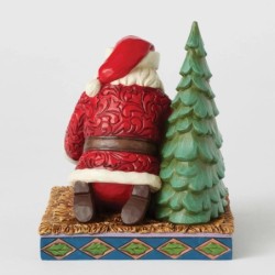 Christmas Miracle Santa Kneeling Over Baby Jesus