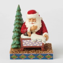 Christmas Miracle Santa Kneeling Over Baby Jesus