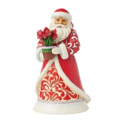 Blooms of the Season Santa with Blooming Amaryllis Heartwood Creek