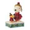 Cozy Companies Snoopy Woodstock in Plaid Puffer Jackets Peanuts