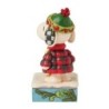 Cozy Companies Snoopy Woodstock in Plaid Puffer Jackets Peanuts