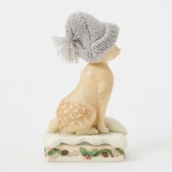 Foxy Festive Spirit Fox in Knitted Hat Heartwood Creek by Jim Shore