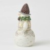 Looking Just Pine Snowman with Pinecone Hat Heartwood Creek by Jim Shore