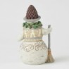 Looking Just Pine Snowman with Pinecone Hat Heartwood Creek by Jim Shore