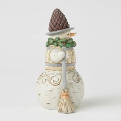 Looking Just Pine Snowman with Pinecone Hat Heartwood Creek by Jim Shore