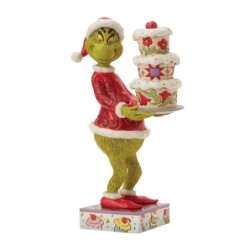 The Grinch with a Grinchy Cake Figurine The Grinch by Jim Shore