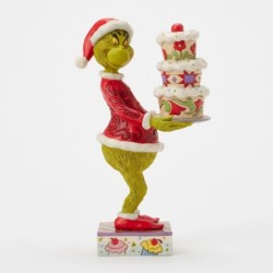 The Grinch with a Grinchy Cake Figurine The Grinch by Jim Shore