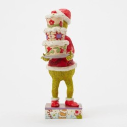 The Grinch with a Grinchy Cake Figurine The Grinch by Jim Shore