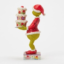 The Grinch with a Grinchy Cake Figurine The Grinch by Jim Shore