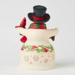 Finishing Touches Snowman with Garland Cardinals