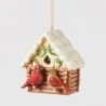 Log Cabin Bird House Hanging Ornament Heartwood Creek by Jim Shore