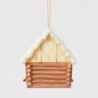Log Cabin Bird House Hanging Ornament Heartwood Creek by Jim Shore