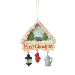 Lodge Scene with Chairs Hanging Ornament Heartwood Creek by Jim Shore
