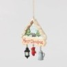 Lodge Scene with Chairs Hanging Ornament Heartwood Creek by Jim Shore
