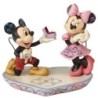 A Magical Moment Mickey Proposing to Minnie Mouse Figurine Disney Traditions