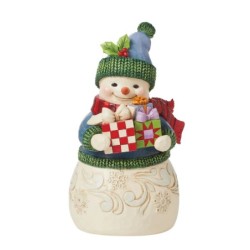 Unwrap the Joy Snowman with Arms Full of Presents