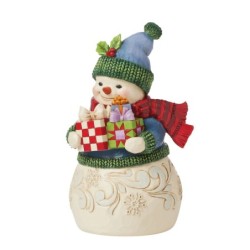 Unwrap the Joy Snowman with Arms Full of Presents