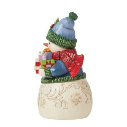 Unwrap the Joy Snowman with Arms Full of Presents