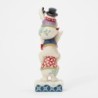 The More the Merrier Stacked Snowmen Heartwood Creek by Jim Shore