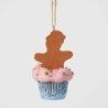 Gingerbread Cupcake Hanging Ornament