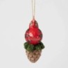Cardinal on a Pinecone Hanging Ornament