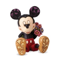 Mickey Mouse with Flowers Mini Figurine Disney Traditions