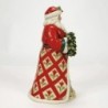 Christmas's Peaceful Retreat Lodge Santa with Wreath Scene Heartwood Creek