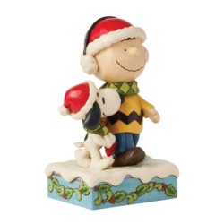 Bundled in Friendship Charlie Brown Snoopy Wrapped in Scarf Peanuts by Jim Shore