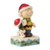 Bundled in Friendship Charlie Brown Snoopy Wrapped in Scarf Peanuts by Jim Shore