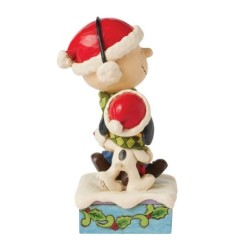 Bundled in Friendship Charlie Brown Snoopy Wrapped in Scarf Peanuts by Jim Shore