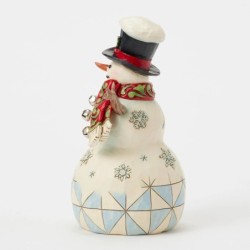 Snowman with Top Hat Cardinal Heartwood Creek by Jim Shore
