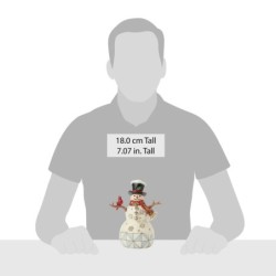 Snowman with Top Hat Cardinal Heartwood Creek by Jim Shore