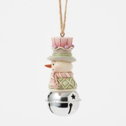 Sweets Snowman on Bell Hanging Ornament