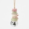 Sweets Snowman on Bell Hanging Ornament