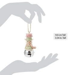 Sweets Snowman on Bell Hanging Ornament
