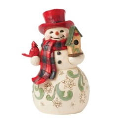 Youe Mean Snow Much to Me Snowman with Red Hat Heartwood Creek by Jim Shore